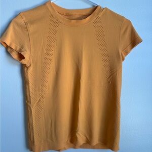 lululemon athletica Short Sleeve Tee in Mustard Yellow